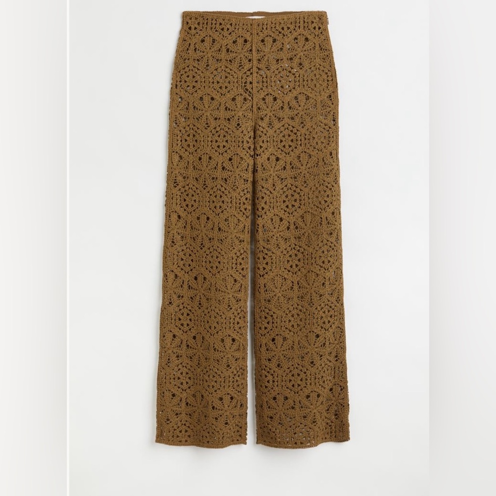 H&M Straight Knit Crochet Pants